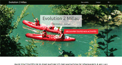 Desktop Screenshot of evolution2-millau.com
