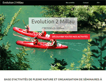 Tablet Screenshot of evolution2-millau.com
